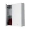 Pensile Bagno 60x70 cm colore Bianco con Ante Reversibili Feridras - 4