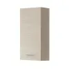 Colonna bagno sospesa H 69,5 cm in legno color larice con anta reversibile e mensola regolabile