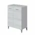 Base Bagno 2 Ante Multiuso colore Grigio 60x78 cm con Ante Reversibili Feridras - 5