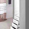 Colonna Bagno Bianca Porta Asciugamani H.154 Multiuso Con 5 Cassetti Feridras - 4