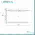Mobile Bagno Sospeso 2 Cassetti Bianco Laccato 75x51 cm con Cassettoni Feridras - 4