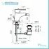 scheda tecnica Miscelatore Bidet Serie Eco Cromato con Piletta automatica