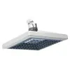 Soffione doccia quadrato in abs cromo con ugelli 18cm