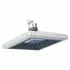 Soffione doccia quadrato in abs cromo con ugelli 18cm
