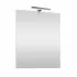 Specchio LED reversibile 50x60 con Lampada LED cromata inclusa Inbagno - 1