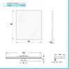 Scheda Tecnica Specchio LED reversibile 50x60 cm