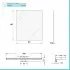 Scheda Tecnica Specchio LED reversibile 50x60 cm