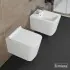WC Sospeso RIMLESS serie Malaga Bianco Lucido in Ceramica Inbagno - 5