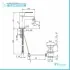Scheda Tecnica Miscelatore Bidet Piralla Baci 0CI00094A16