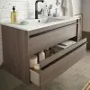 Mobile bagno da 120 cm Nilo rovere corteccia con 4 cassetti