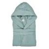 Accappatoio 100% cotone verde acqua taglia M con tasche e cintura