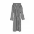 Accappatoio grigio taglia XL con cappuccio tasche e cintura