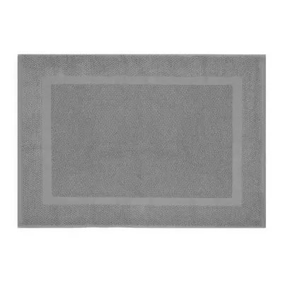 Tappeto scendi doccia 100% cotone colore grigio 45x65 cm