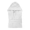 Accappatoio per il bagno 100% cotone bianco taglia L con tasche e cintura