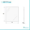 Specchio filo lucido reversibile 70x90 cm