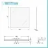 Specchio a Led reversibile 50x70 cm