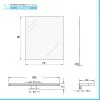 Specchio filo lucido reversibile 70x90 cm