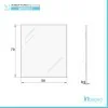Specchio reversibile a filo lucido 50x70 cm