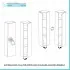 scheda Colonna bagno sospesa reversibile H.138 cm Master