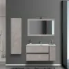 Pensile da H135 cm Effetto Pietra Beige 4 Ripiani