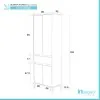 Scheda tecnica colonna bagno portasciugamani linea Way in rovere scuro