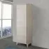 Colonna bagno porta scopa da 60 cm linea Way in rovere chiaro