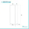 Scheda tecnica Colonna bagno porta scopa 60 cm linea Way in rovere chiaro