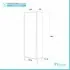 Scheda tecnica Colonna bagno porta scopa 60 cm linea Way in rovere chiaro