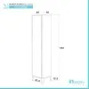 scheda tecnica Colonna bagno porta scopa da 40 cm linea Way