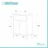 Scheda tecnica mobiletto multiuso da 60 cm Way 2 ante e un cassetto bianco lucido