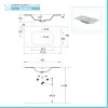 Scheda lavabo Mobile Bagno da terra 100 cm linea Way
