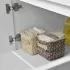 Ante con sistema di apertura a gola e chiusura rallentata soft close