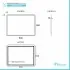 Scheda tecnica specchiera bagno 80x60 reversibile completa di cornice a LED