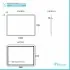 Scheda tecnica specchiera bagno 105x70 reversibile completa di cornice a LED