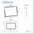 Scheda Tecnica Specchiera Bagno Reversibile 90x70 cm