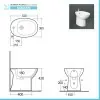Dati tecnici Bidet tradizionale serie Morning