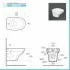 Dati tecnici wc rimless con chiusura ammortizzata serie Morning