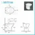 Scheda tecnica WC filomuro rimless Morning in ceramica
