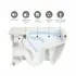 Funzioni vaso sospeso rimless Morning con scarico a parete in ceramica