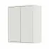 Pensile bagno 60 cm bianco lucido linea Way 2 ante apertura push