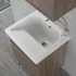 Vasca in ceramica bianca lucida con rivestimento antibatterico