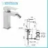 Scheda tecnica miscelatore bidet con testa girevole in ottone cromo serie Italia