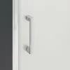 Box doccia nicchia serie Icon 120 cm con maniglia in abs cromato