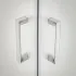 Cabina doccia 80x80 cm serie Icon con maniglia in abs cromato