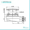 Scheda tecnica piletta doccia extra slim H51 D90 cm con griglia in acciaio inox