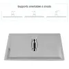 Soffione doccia quadrato 30x30 cm con supporto orientabile a snodo