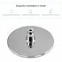 Set Doccia cromo con braccio tondo 40 cm + soffione tondo 22 cm ABS
