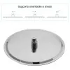 Set doccia cromo braccio doccia 35 cm + soffione tondo 20 cm acciaio inox