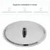 Set doccia cromo braccio doccia 35 cm + soffione tondo 20 cm acciaio inox