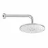 Set Doccia cromo con braccio doccia tondo 35 cm + soffione tondo 22 cm ABS